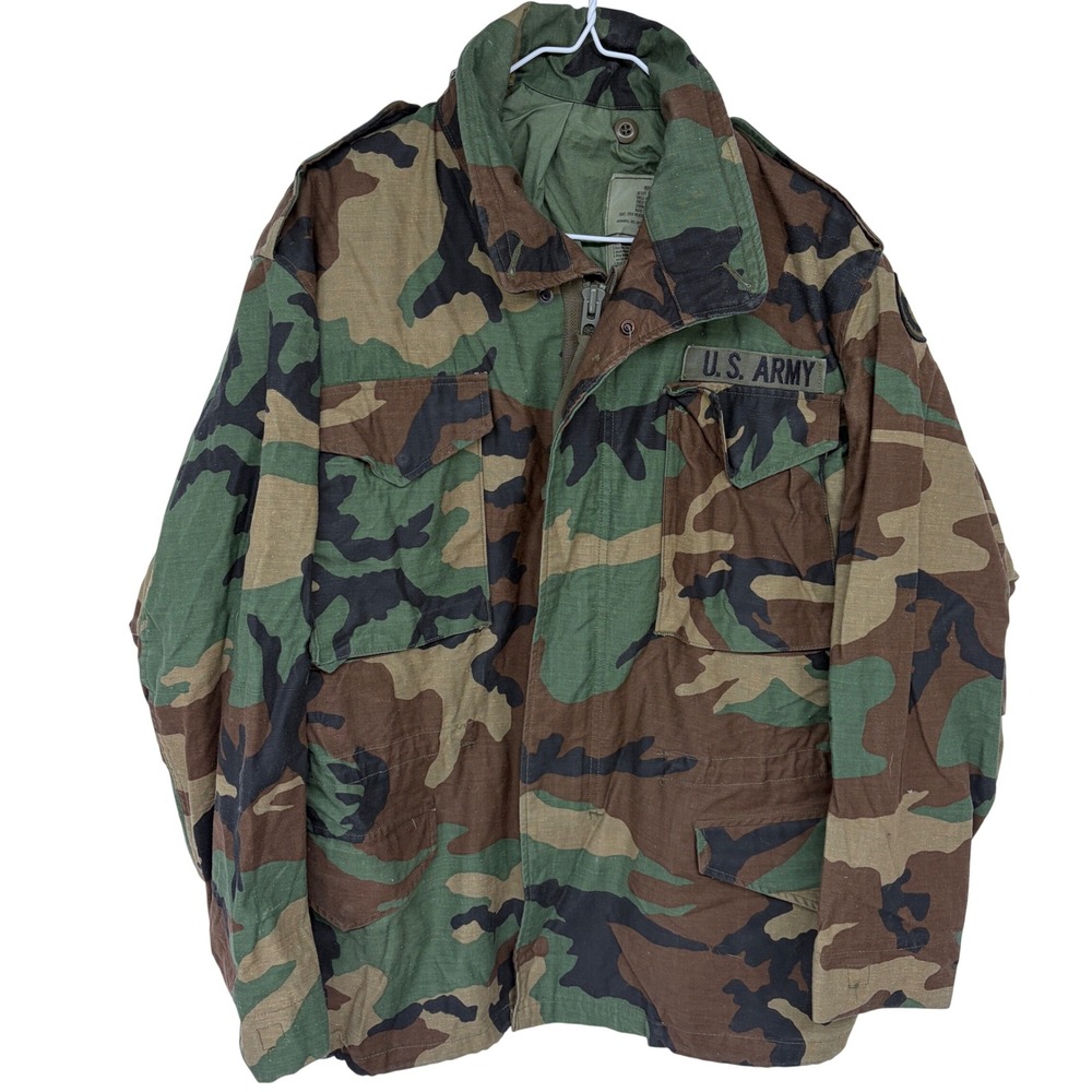 Woodland Camo U.S. Army Coat Medium Military 125th Regional Readiness‎ Command